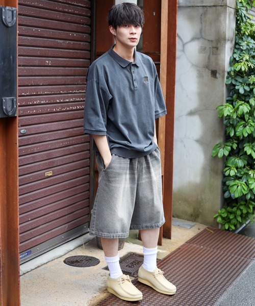 SPINNS（スピンズ）の「【ユニセックスで着用可能】ピグメント加工ポロシャツ CROWN（ポロシャツ・メンズ・ブラック/グレー/ブラウン・ONESIZE）」の13枚目の写真