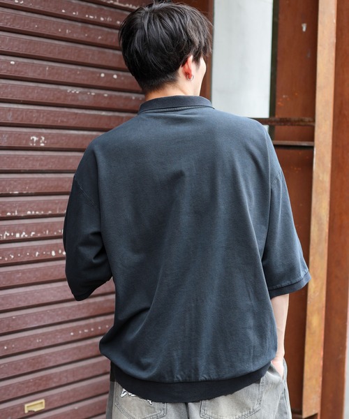 SPINNS（スピンズ）の「【ユニセックスで着用可能】ピグメント加工ポロシャツ CROWN（ポロシャツ・メンズ・ブラック/グレー/ブラウン・ONESIZE）」の17枚目の写真