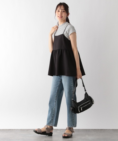 GLOBAL WORK（グローバルワーク）の「MATINEE LINE/ペプラム＊パンツ