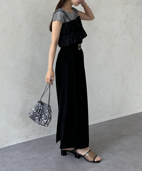 【新品 タグ付き】LA PERLA ▲ ビーズ シースルー ビスチェ 黒 LAGUA GEM | STRETCH GATHER ビスチェ (キャミソール ) |SHEL