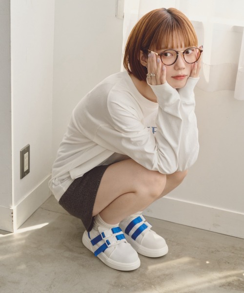 ダブルバックルキャンバススニーカー（スニーカー）｜unclip（アンクリップ）