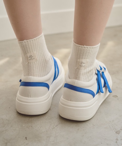 ダブルバックルキャンバススニーカー（スニーカー）｜unclip（アンクリップ）