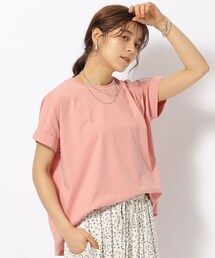 DRESKIP（ドレスキップ）の「【洗える/UV】お袖ロールアップゆるTシャツ（Tシャツ/カットソー）」