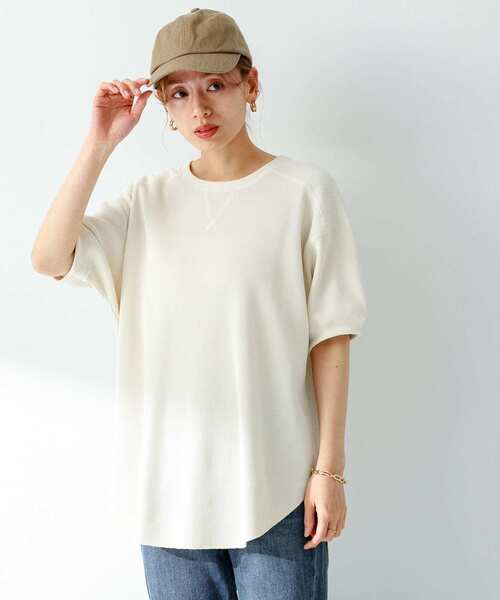 セール】UpDRIFT ワッフルチュニックプルオーバー（Tシャツ