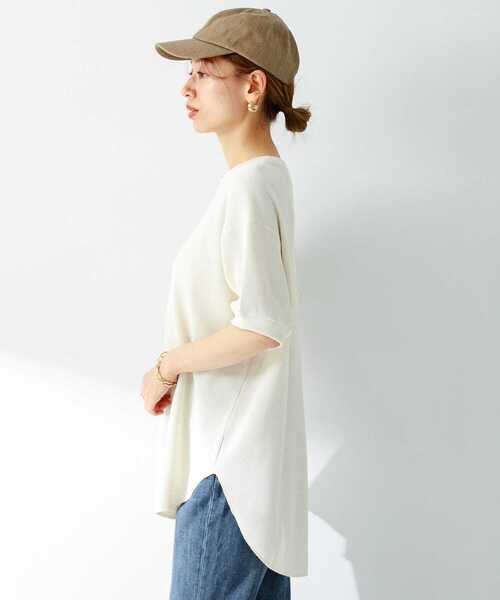 セール】UpDRIFT ワッフルチュニックプルオーバー（Tシャツ