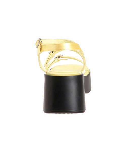 jouetie(ジュエティ)の「【EVOL】厚底スクエアベルトサンダル(サンダル・レディース・イエロー/シルバー・MEDIUM/SMALL)」の6枚目の写真