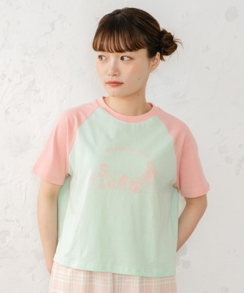 eLur(エラー)の「ファミリーラグランT(Tシャツ/カットソー・レディース・レッド/ピンク/ブラウン・FREE/LARGE)」の14枚目の写真