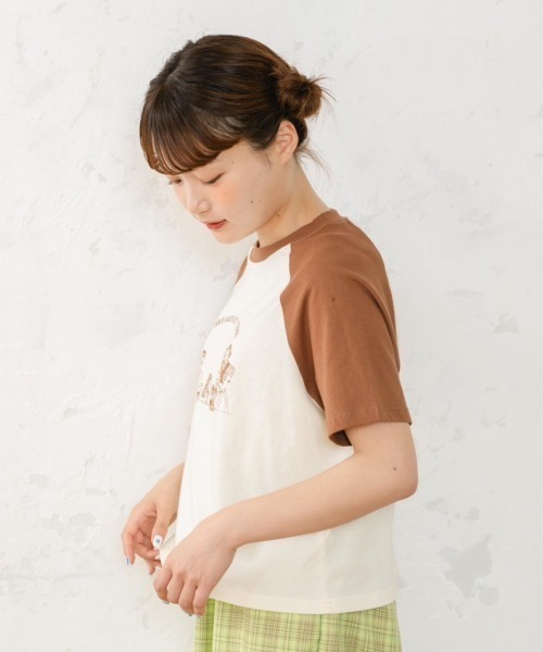 eLur(エラー)の「ファミリーラグランT(Tシャツ/カットソー・レディース・レッド/ピンク/ブラウン・FREE/LARGE)」の22枚目の写真