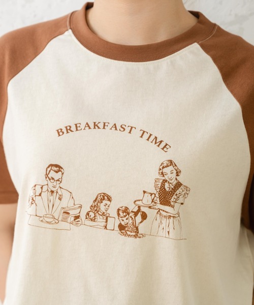 eLur(エラー)の「ファミリーラグランT(Tシャツ/カットソー・レディース・レッド/ピンク/ブラウン・FREE/LARGE)」の15枚目の写真