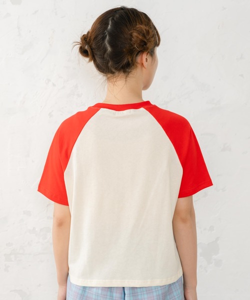 eLur(エラー)の「ファミリーラグランT(Tシャツ/カットソー・レディース・レッド/ピンク/ブラウン・FREE/LARGE)」の7枚目の写真