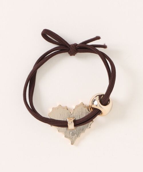 TONE SELECT GOODS(トーンセレクトグッズ)の「pur chouchou/グリッター メタル ハートヘアゴム P4238(ヘアゴム・レディース・ブラック/ベージュ・FREE)」の8枚目の写真