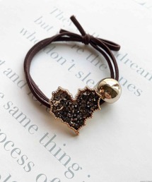 TONE SELECT GOODS | pur chouchou/グリッター メタル ハートヘアゴム P4238(ヘアゴム)