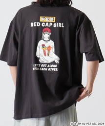 PEZ×REDCAPGIRL 天竺 バックプリントTシャツ 半袖