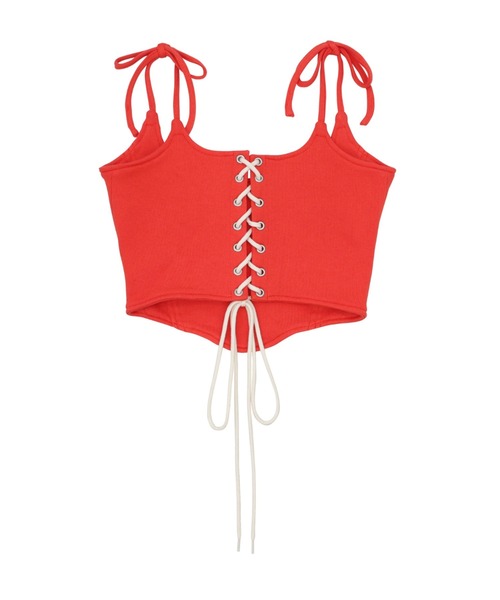 キャミソール logo corset top orange. セール】logo corset top orange.（キャミソール）｜mint