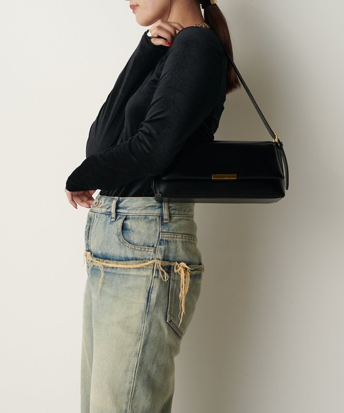 Lui's(ルイス)の「2WAY シアーベロアトップス(Tシャツ/カットソー・レディース・ホワイト/ブラック/グレー/ブラウン・FREE)」の6枚目の写真