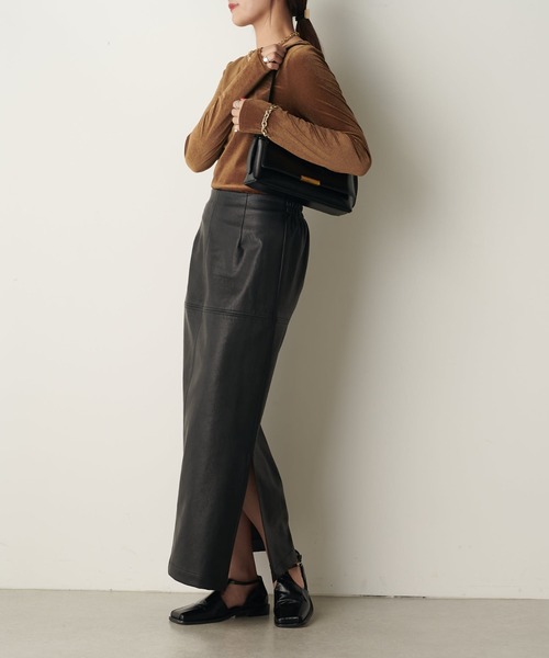 Lui's(ルイス)の「2WAY シアーベロアトップス(Tシャツ/カットソー・レディース・ホワイト/ブラック/グレー/ブラウン・FREE)」の18枚目の写真