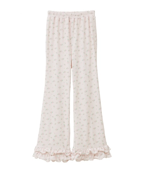 Candy Stripper（キャンディストリッパー）の「FLOWERY FLARE パンツ（その他パンツ・レディース・ライトベージュ/ブラック/ピンク・2）」の3枚目の写真