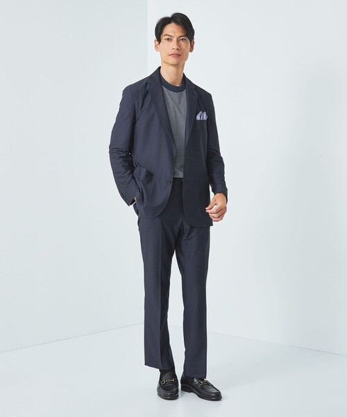 green label relaxing(グリーンレーベルリラクシング)の「A+ PTWL ジャージ スタンダード イージー スラックス -ウォッシャブル・ストレッチ・防シワ-(スラックス・メンズ・グレー/モカ/ネイビー・XL/S/L/M/XS)」の4枚目の写真