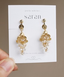 saran jewelry/花のしずく イヤリング