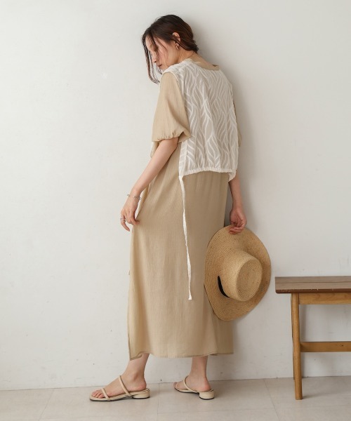 セール】【S・Mサイズ展開】レイヤード風サイドスリット