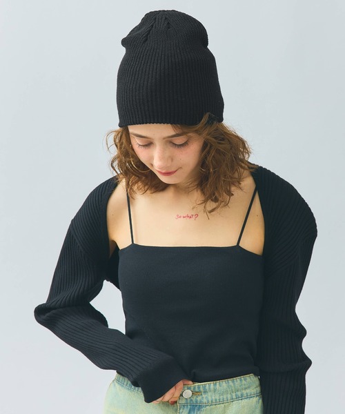 coca(coca)(コカ)の「ニットキャップ(ニットキャップ/ビーニー・レディース・ブラック/チャコール・ONE SIZE)」の10枚目の写真