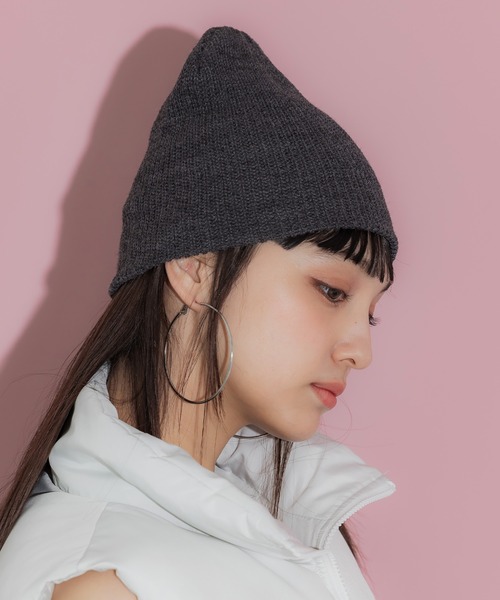 coca(coca)(コカ)の「ニットキャップ(ニットキャップ/ビーニー・レディース・ブラック/チャコール・ONE SIZE)」の5枚目の写真