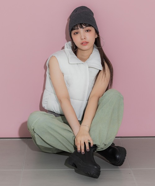 coca(coca)(コカ)の「ニットキャップ(ニットキャップ/ビーニー・レディース・ブラック/チャコール・ONE SIZE)」の4枚目の写真