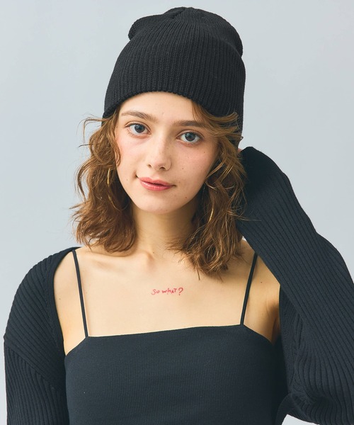 coca(coca)(コカ)の「ニットキャップ(ニットキャップ/ビーニー・レディース・ブラック/チャコール・ONE SIZE)」の8枚目の写真