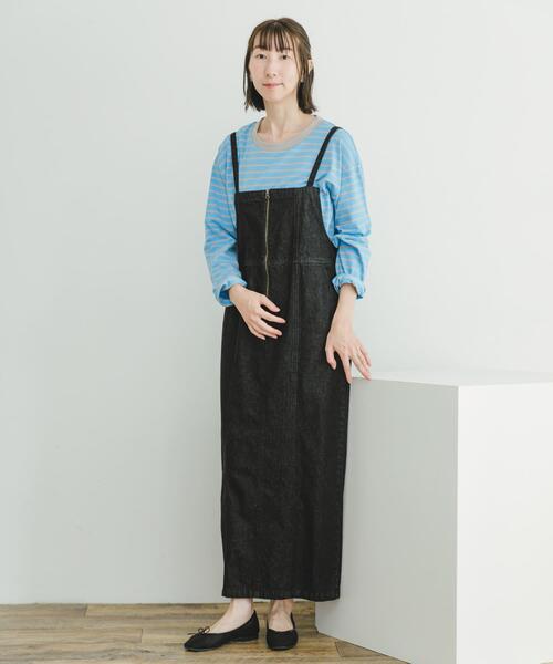 ITEMS URBANRESEARCH（アイテムズ アーバンリサーチ）の「デニムキャミワンピース（ワンピース・レディース・インディゴブルー/ブラック/ライトブルー・SMALL/FREE）」の13枚目の写真