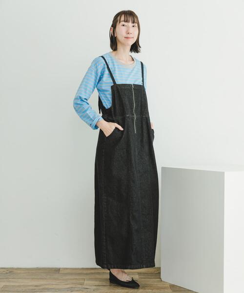 ITEMS URBANRESEARCH（アイテムズ アーバンリサーチ）の「デニムキャミワンピース（ワンピース・レディース・インディゴブルー/ブラック/ライトブルー・SMALL/FREE）」の14枚目の写真