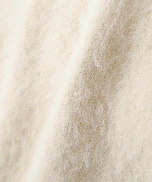 FREE'S MART（フリーズマート）の「◇[6色展開]シャギー半袖ニット（ニット/セーター・レディース・ホワイト/ベージュ/イエロー/グリーン/レッド/ネイビー・FREE）」の19枚目の写真