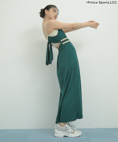 PRINCE（プリンス）の「【Prince】VIS別注ラインキャミワンピース（ワンピース・レディース・サックスブルー/ネイビー/ダークグリーン・FREE）」の8枚目の写真