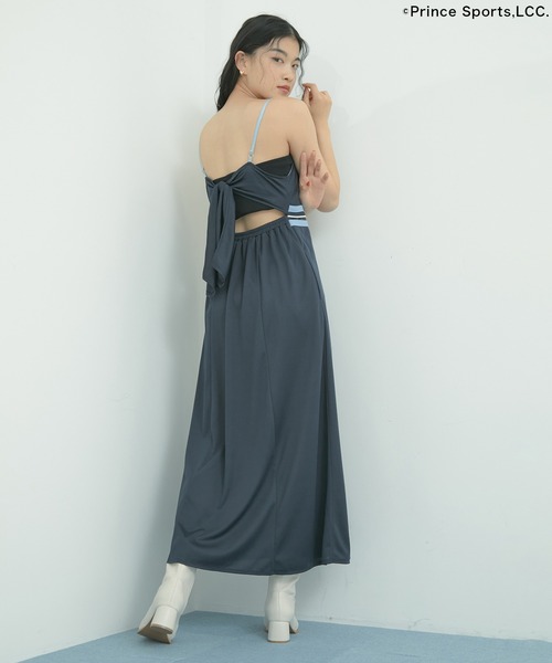 PRINCE（プリンス）の「【Prince】VIS別注ラインキャミワンピース（ワンピース・レディース・サックスブルー/ネイビー/ダークグリーン・FREE）」の10枚目の写真