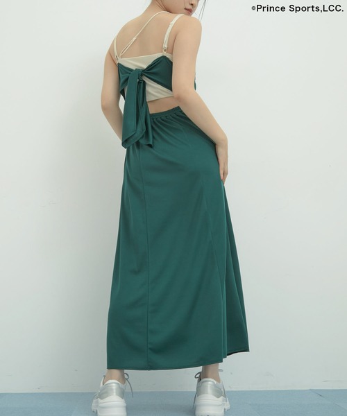 PRINCE（プリンス）の「【Prince】VIS別注ラインキャミワンピース（ワンピース・レディース・サックスブルー/ネイビー/ダークグリーン・FREE）」の6枚目の写真