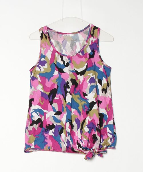 ビビアンタム タンクトップ   (C-3) VIVIENNE TAM Front Floral Embroidery Tank Top & Skirt Black