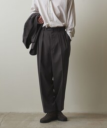 Steven Alanクロスツイル インツープリーツドレストラウザーズテーパード Steven Alan（スティーブンアラン）の「＜Steven Alan＞ クロスツイル