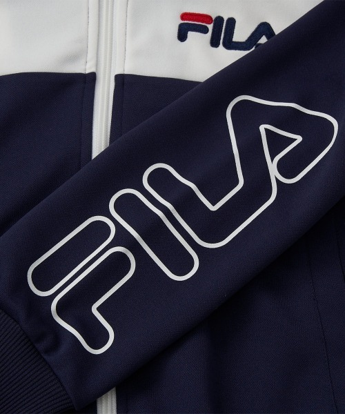 FILA（フィラ）の「スムースジャージ上下セット（ジャージ・キッズ・ネイビー/ラベンダー・130/140/150/160）」の6枚目の写真