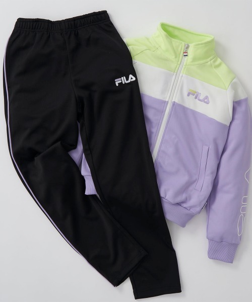 FILA（フィラ）の「スムースジャージ上下セット（ジャージ・キッズ・ネイビー/ラベンダー・130/140/150/160）」の20枚目の写真