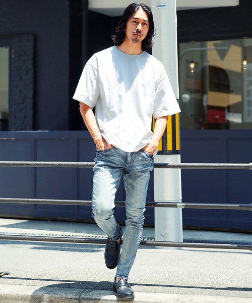 jiggys shop(ジギーズショップ)の「ルーズフィットクルーネック半袖Tシャツカットソー(Tシャツ/カットソー・メンズ・ブラック/ホワイト/ブルー系その他・MEDIUM/LARGE/X-LARGE)」の13枚目の写真