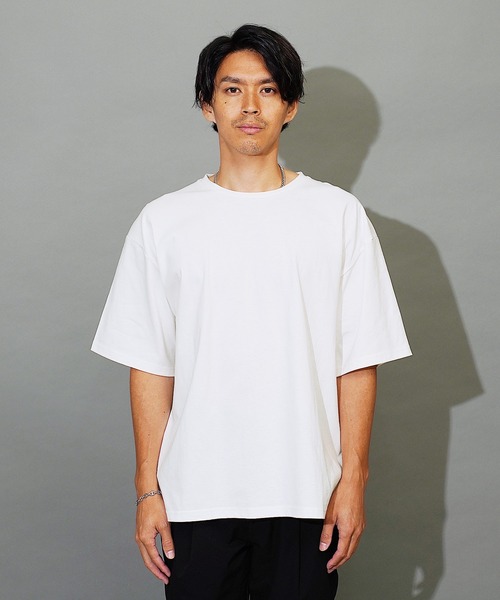 jiggys shop(ジギーズショップ)の「ルーズフィットクルーネック半袖Tシャツカットソー(Tシャツ/カットソー・メンズ・ブラック/ホワイト/ブルー系その他・MEDIUM/LARGE/X-LARGE)」の5枚目の写真