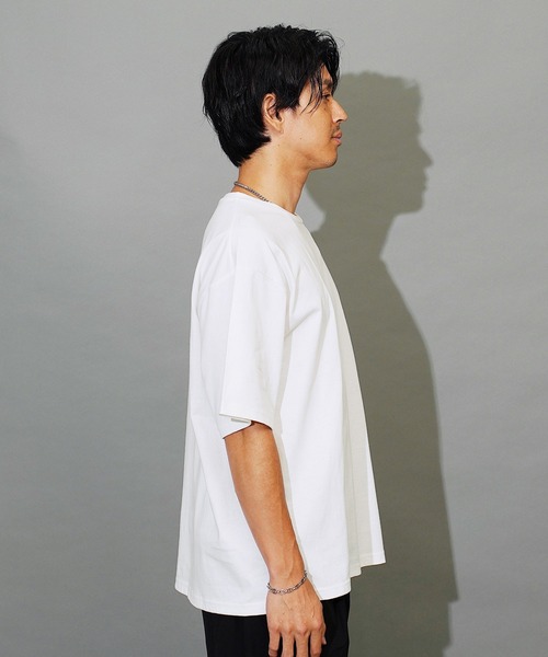 jiggys shop(ジギーズショップ)の「ルーズフィットクルーネック半袖Tシャツカットソー(Tシャツ/カットソー・メンズ・ブラック/ホワイト/ブルー系その他・MEDIUM/LARGE/X-LARGE)」の6枚目の写真
