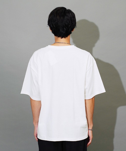 jiggys shop(ジギーズショップ)の「ルーズフィットクルーネック半袖Tシャツカットソー(Tシャツ/カットソー・メンズ・ブラック/ホワイト/ブルー系その他・MEDIUM/LARGE/X-LARGE)」の7枚目の写真