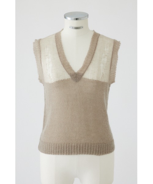 RIM.ARK（リムアーク）の「Mohair mix minimum knit vest（ニット