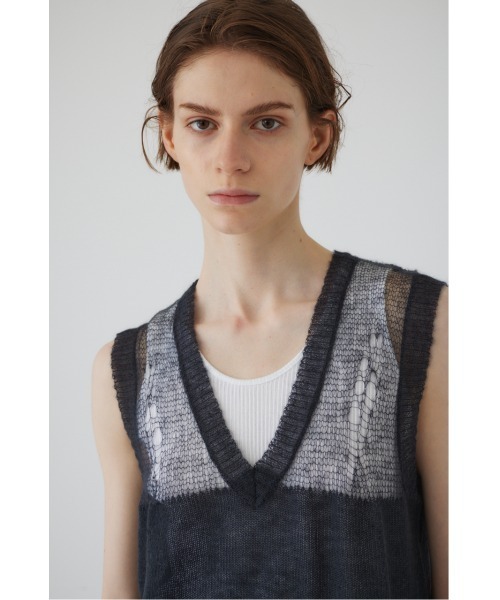 RIM.ARK（リムアーク）の「Mohair mix minimum knit vest（ニット