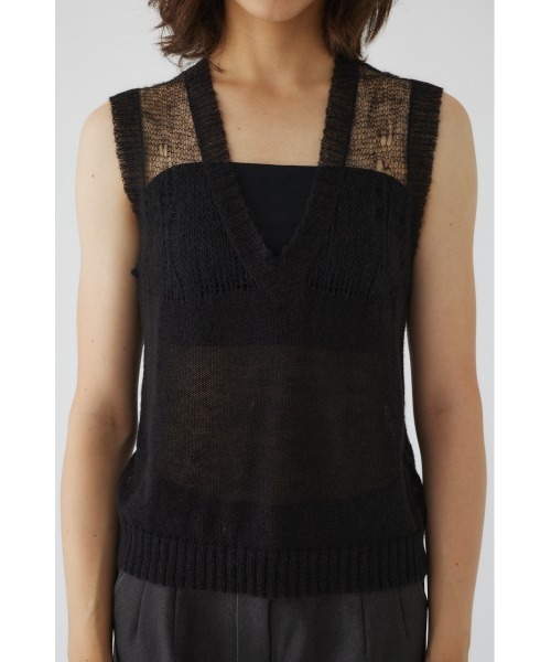 RIM.ARK（リムアーク）の「Mohair mix minimum knit vest（ニット