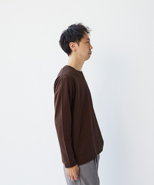 セール】シルケットリンクスキーネックロングスリーブTシャツ（T