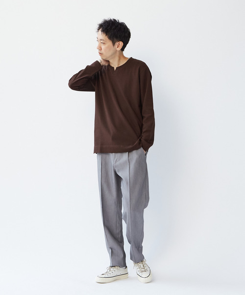 シルケットリンクスキーネックロングスリーブTシャツ 楽天市場】【SALE／50%OFF】MEN'S MELROSE シルケットリンク