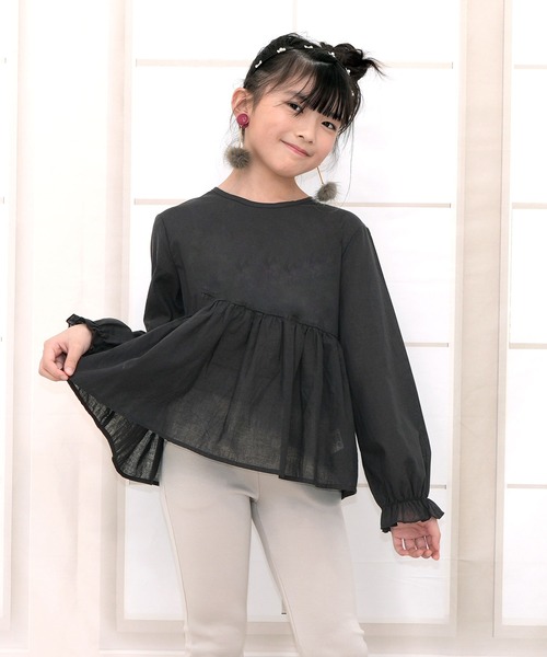 Bee des Bee（ビーデスビー）の「長袖トップス（シャツ/ブラウス・キッズ・ブルー/ブラック/ピンク系その他/ベージュ/チェック・110cm/120cm/130cm/140cm/150cm）」の14枚目の写真