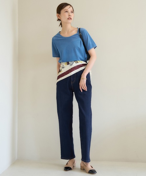 ROPE' PICNIC(ロペピクニック)の「【ウエスト革命デニム】ウエストシェイプストレートデニムパンツ(デニムパンツ・レディース・ブルー/ネイビー・38/40/36)」の13枚目の写真