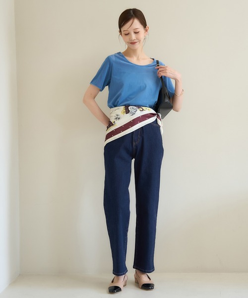 ROPE' PICNIC(ロペピクニック)の「【ウエスト革命デニム】ウエストシェイプストレートデニムパンツ(デニムパンツ・レディース・ブルー/ネイビー・38/40/36)」の12枚目の写真
